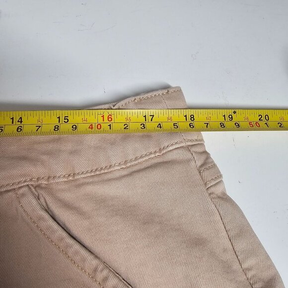 Nautica Jeans Chino Twill Shorts Pull On Stretch Hi-Rise Pockets Beige Womens XL - Picture 6 of 10